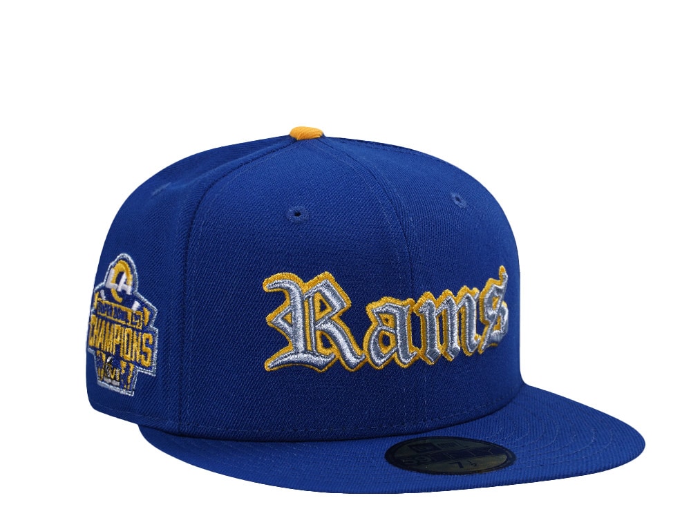 New Era Los Angeles Rams Super Bowl Champions Blue Prime Edition 59Fifty Fitted Casquette