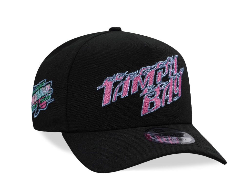 New Era Tampa Bay Rays Inaugural Season Black Prime Edition 9Forty A Frame Snapback Casquette