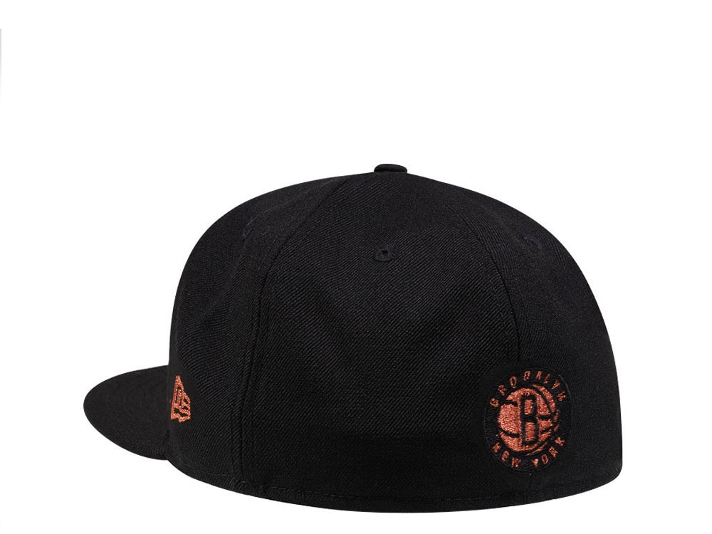 New Era New Brooklyn Nets Black and Copper Edition 59Fifty Fitted Casquette