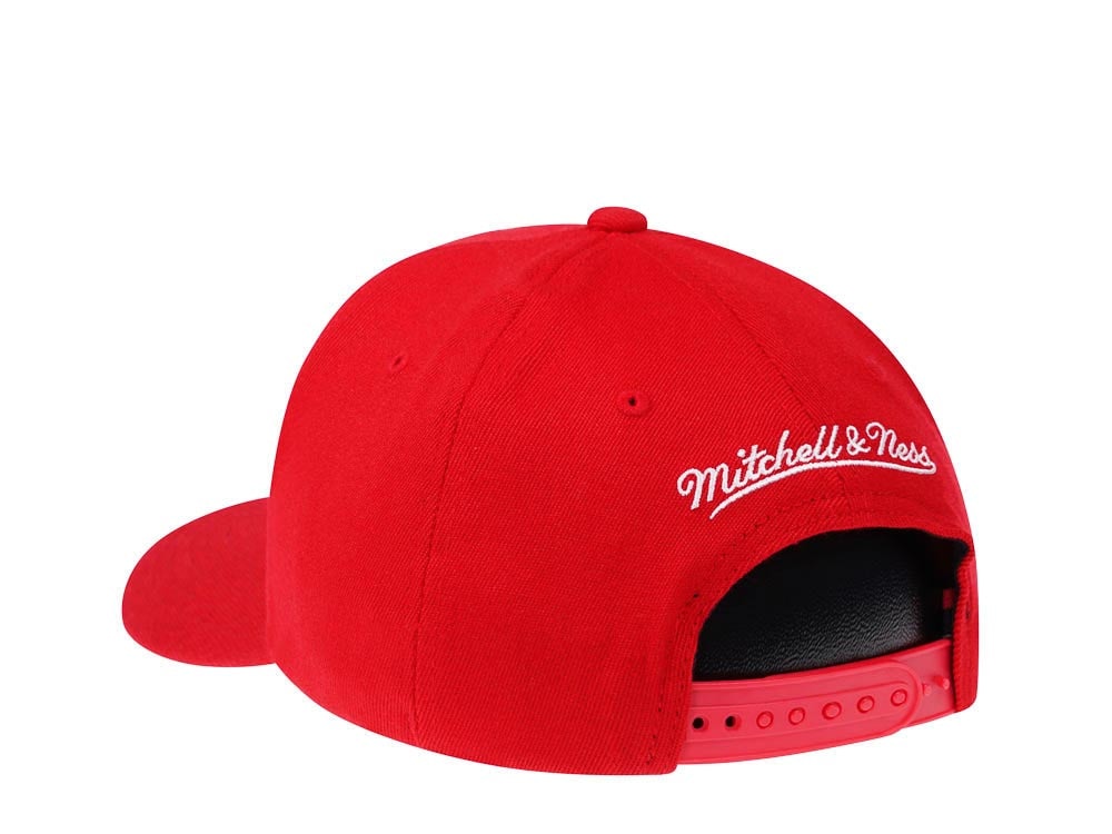 Mitchell & Ness Portland Trail Blazers Team Ground Red Line Solid Flex Snapback Casquette
