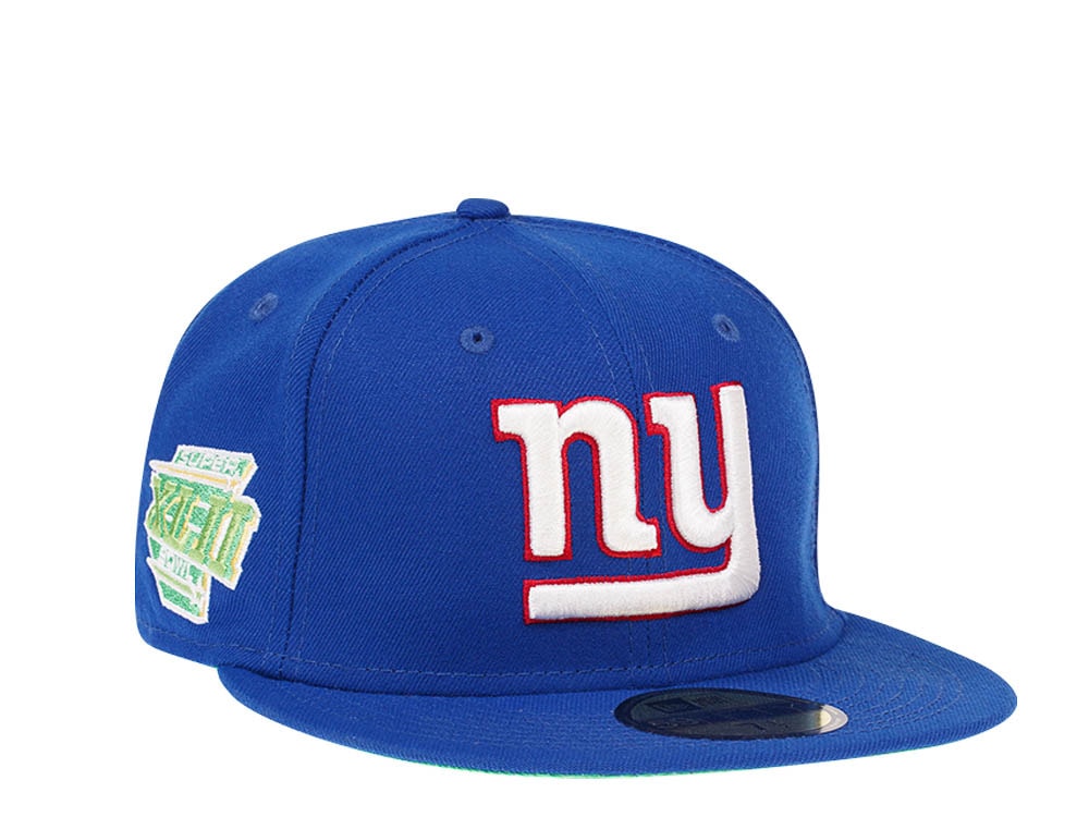 New Era New York Giants Citruspop Patch Super Bowl XLII 59fifty Fitted Casquette