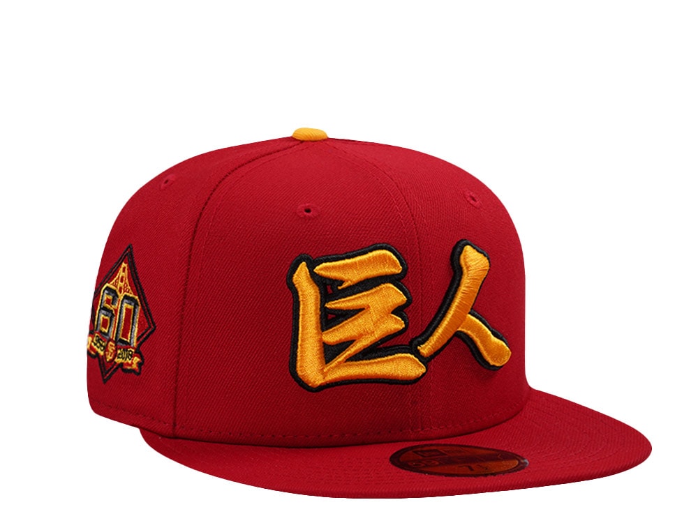 New Era San Francisco Giants 60th Anniversary Scarlet Prime Edition 59Fifty Fitted Casquette