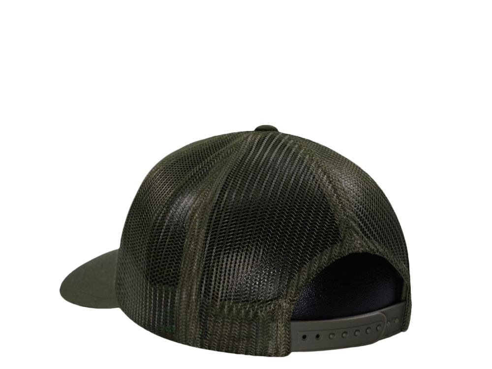 John Deere Vintage Logo Dark Green Trucker Snapback Casquette