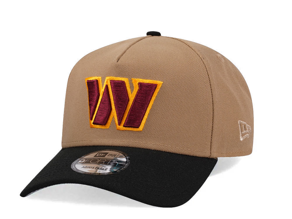 New Era Washington Football Team Khaki Two Tone Edition 9Forty A Frame Snapback Casquette