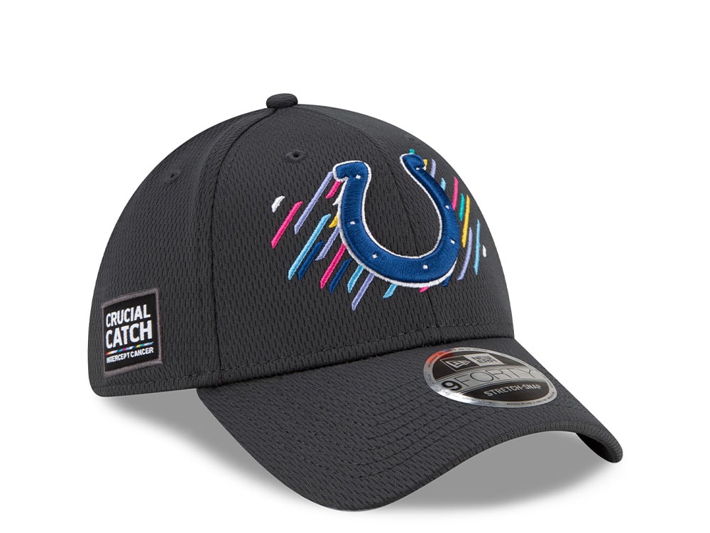 New Era Indianapolis Colts Crucial Catch 2021 9Forty Stretch Snapback Casquette
