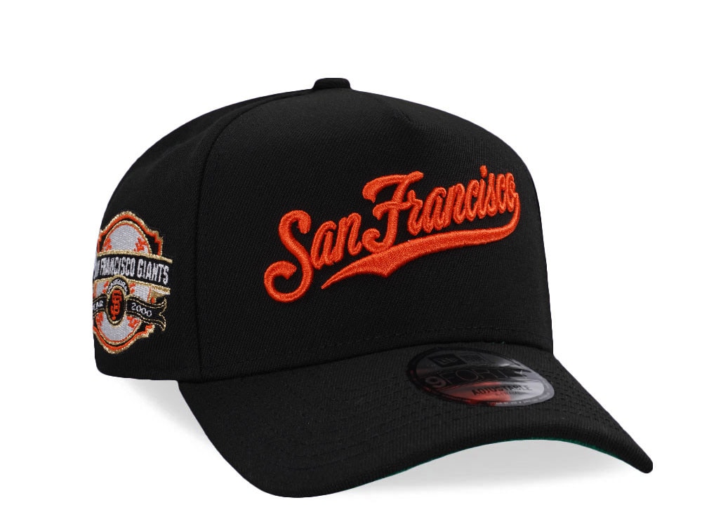 New Era San Francisco Giants Inaugural Year 2000 Black Throwback Edition 9Forty A Frame Snapback Casquette