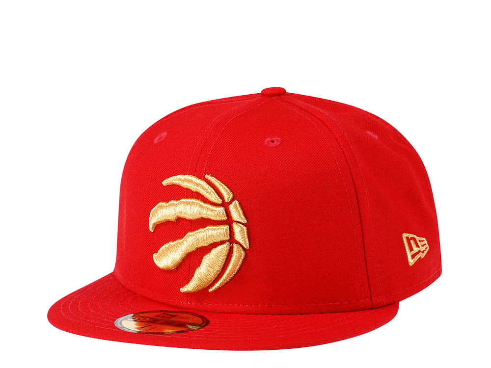 New Era Toronto Raptors Gold Red Edition 59Fifty Fitted Casquette