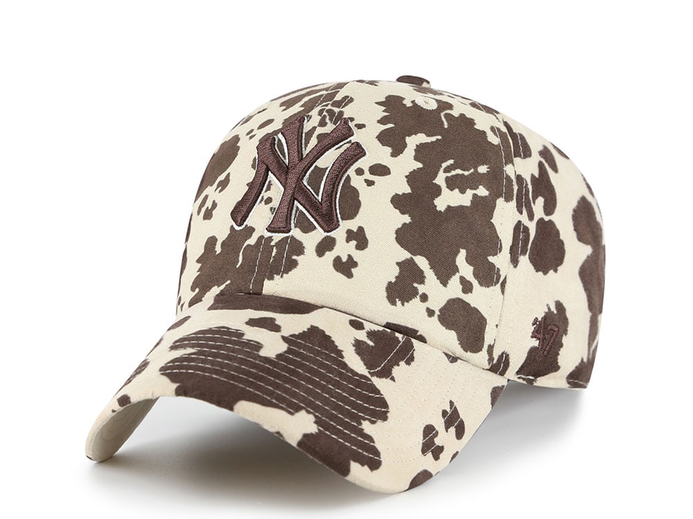 47 Brand New York Yankees Bessie Print Clean Up Strapback Casquette
