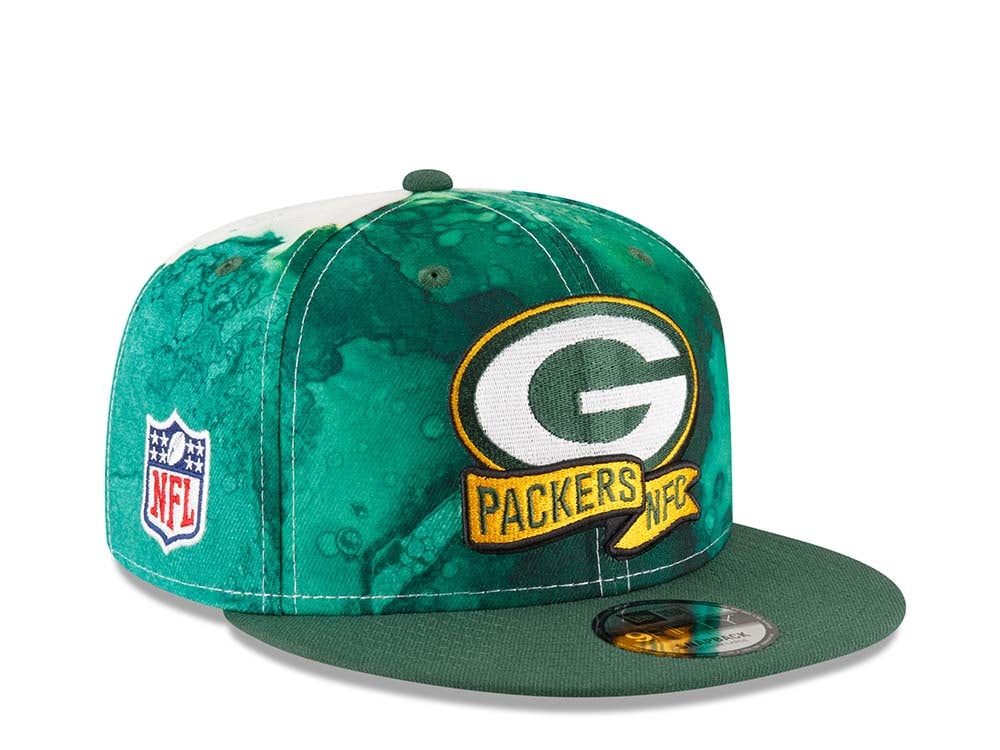 New Era Green Bay Packers Ink NFL Sideline 2022 9Fifty Snapback Casquette