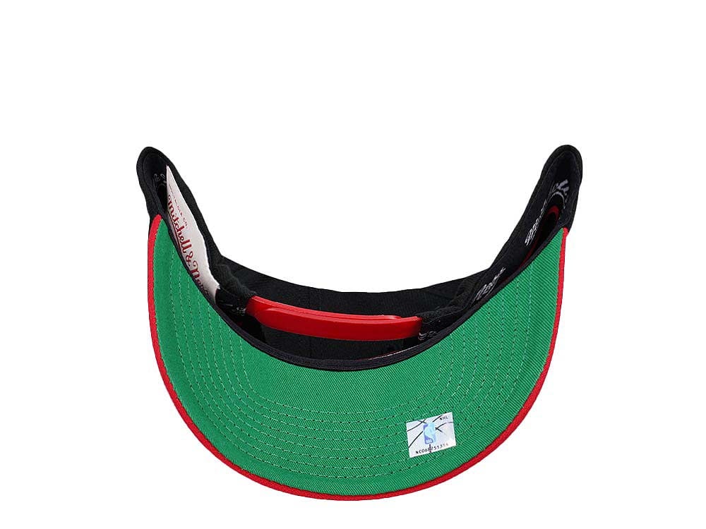 Mitchell & Ness Atlanta Hawks Shredder Stretch Hardwood Classic Red Flex Snapback Casquette