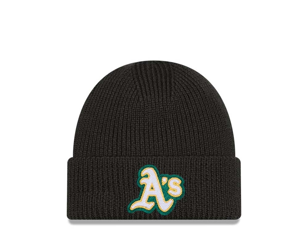 New Era Oakland Athletics Skull Knit Dark Green Chapeaux