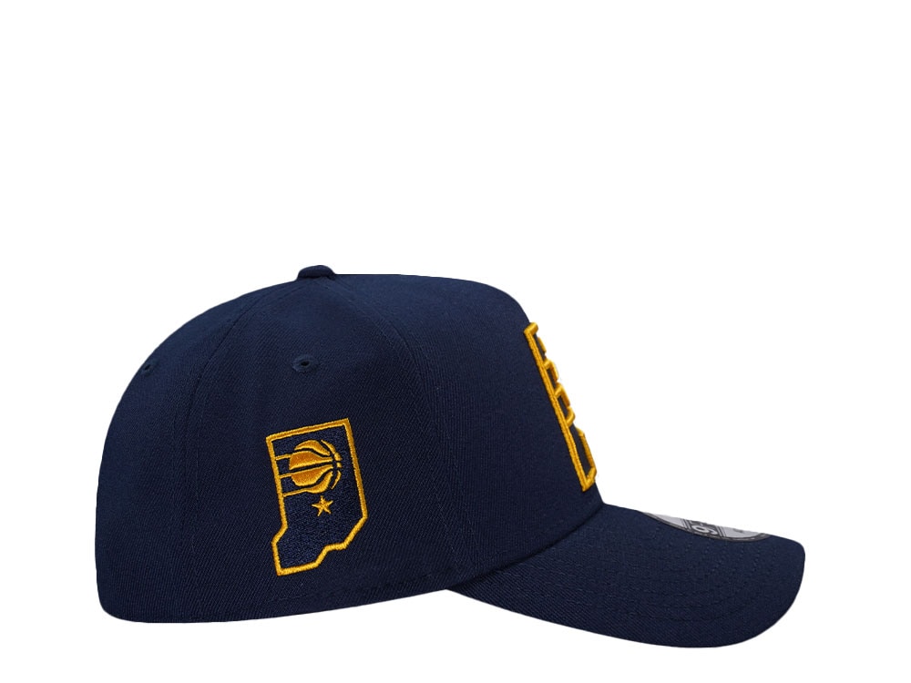 New Era Indiana Pacers Oceanside Blue Prime Edition 9Forty A Frame Snapback Casquette