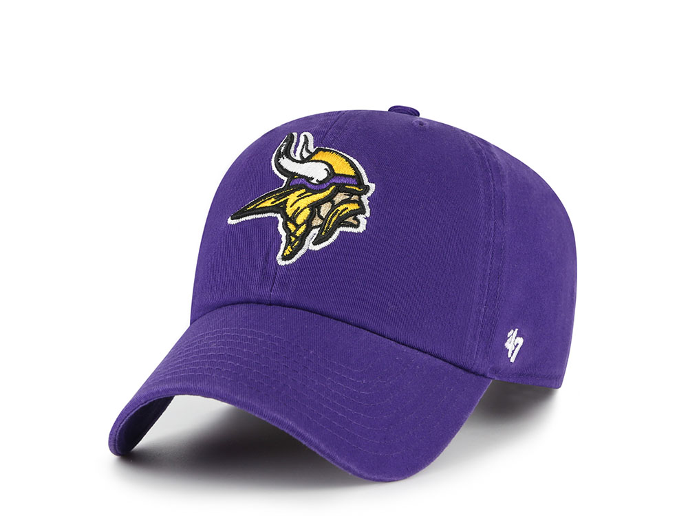 47Brand Minnesota Vikings Purple Classic Edition Clean Up Strapback Casquette