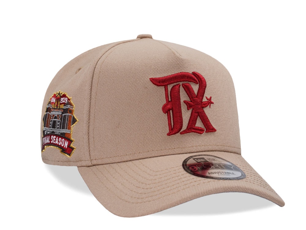 New Era Texas Rangers Final Season Camel Prime Edition 9Forty A Frame Snapback Casquette