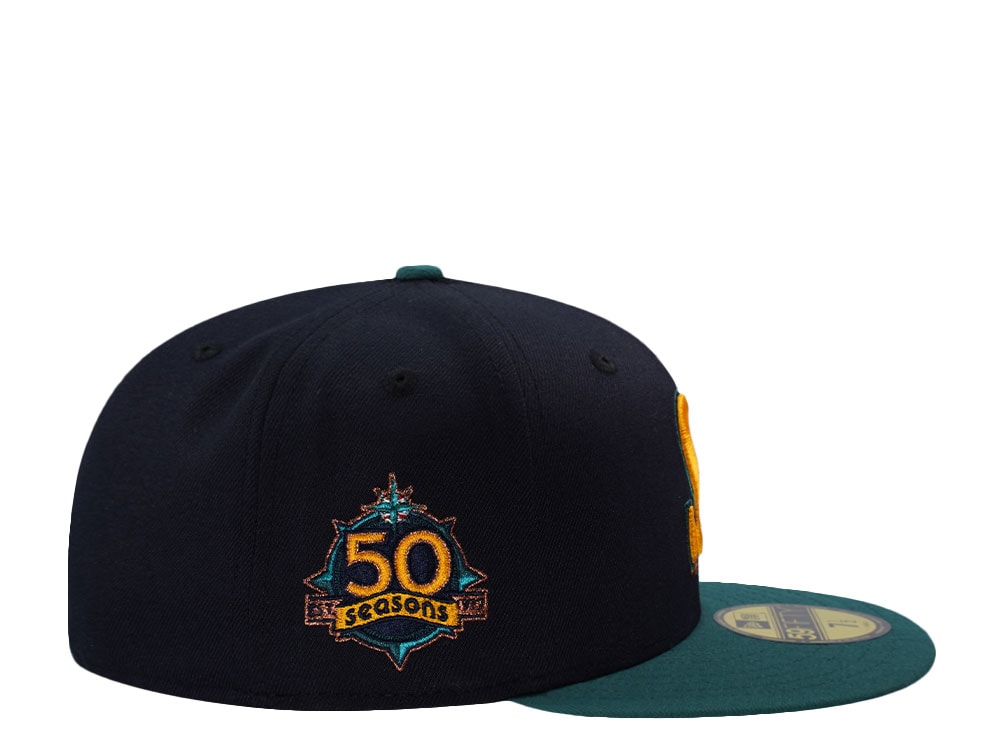 New Era Seattle Mariners 50th Anniversary Navy Two Tone Edition 59Fifty Fitted Casquette