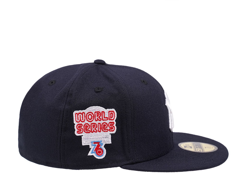 New Era New York Yankees World Series 1976 Navy and Pink Edition 59Fifty Fitted Casquette