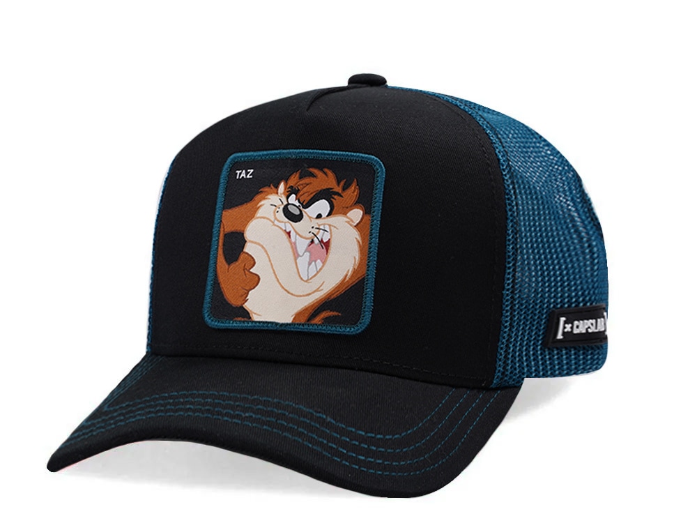 Capslab Looney Tunes Taz Black Trucker Snapback Casquette