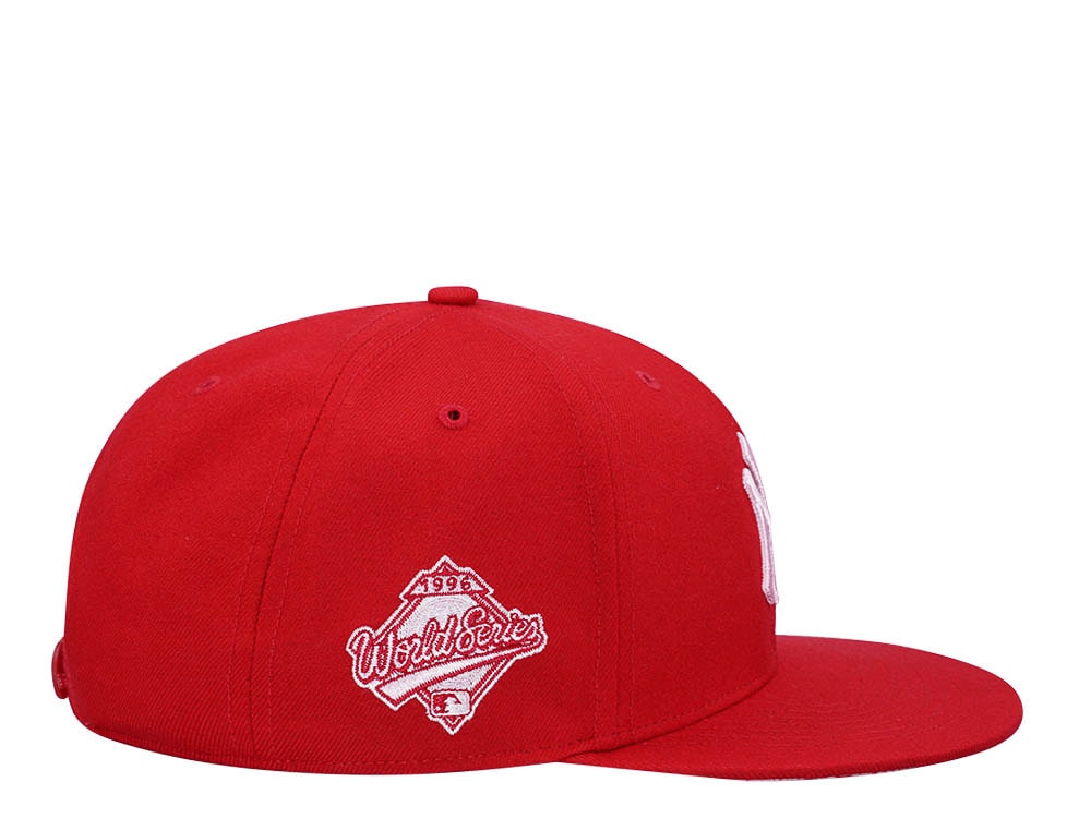 47Brand New York Yankees World Series 1996 Red Sure Shot Under Captain Snapback Casquette