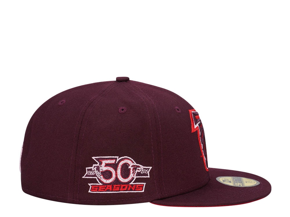New Era Atlanta Falcons 50 Seasons Merlot Edition 59Fifty Fitted Casquette
