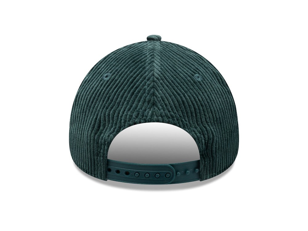 New Era Oval Patch Corduroy Teal 9Forty A Frame Snapback Casquette