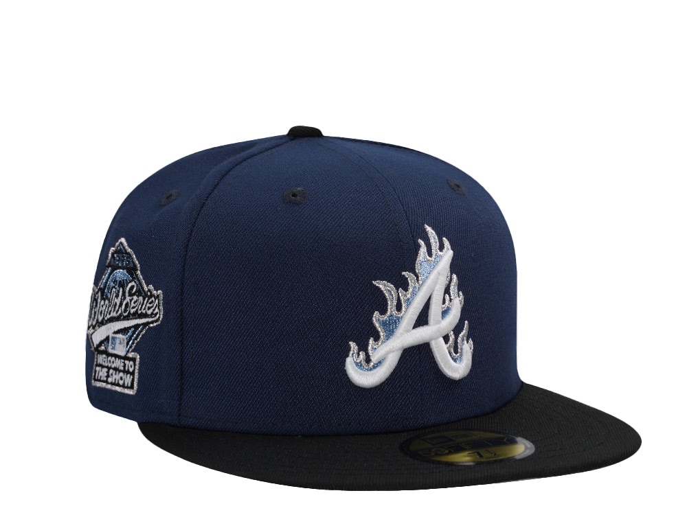 New Era Atlanta Braves World Series 1995 Navy Flame Two Tone Edition 59Fifty Fitted Casquette
