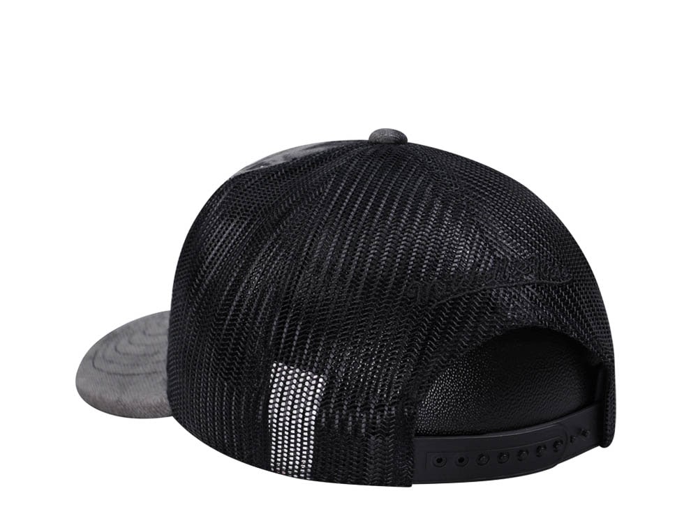 Mitchell & Ness Brooklyn Nets Burnt Ends Black Trucker Snapback Casquette