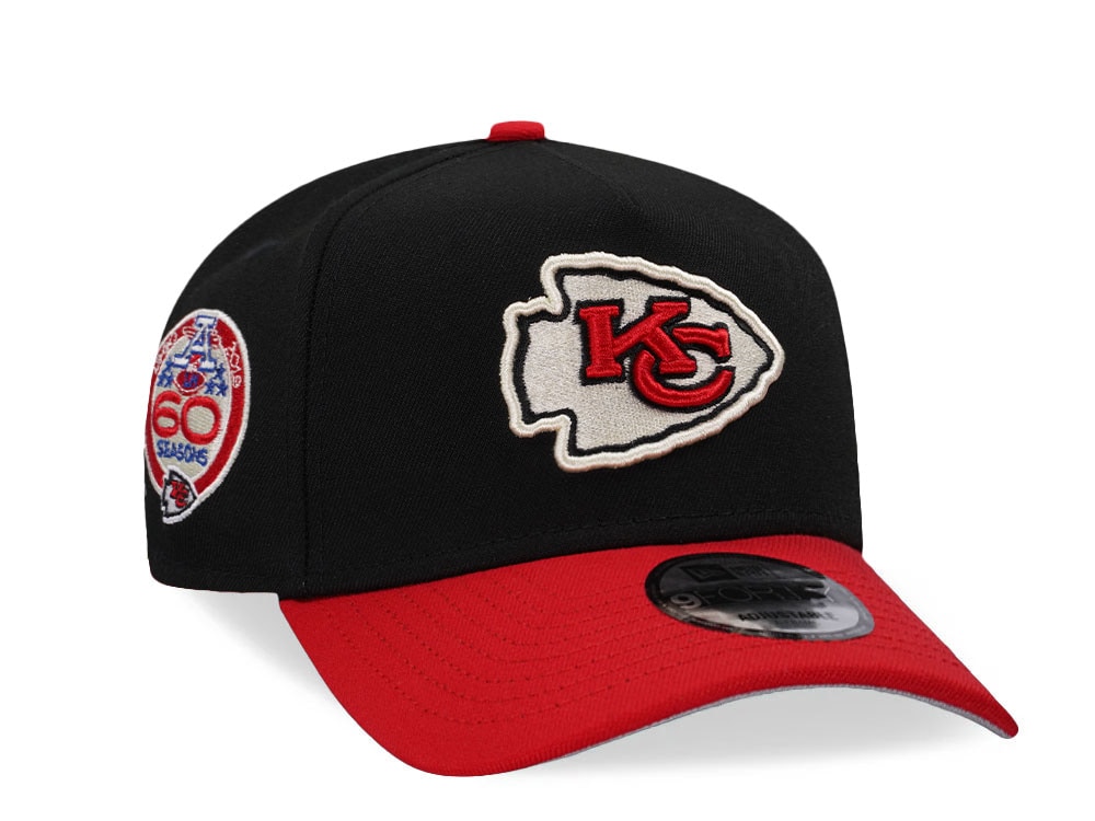 New Era Kansas City Chiefs 60 Seasons Two Tone 9Forty A Frame Snapback Casquette