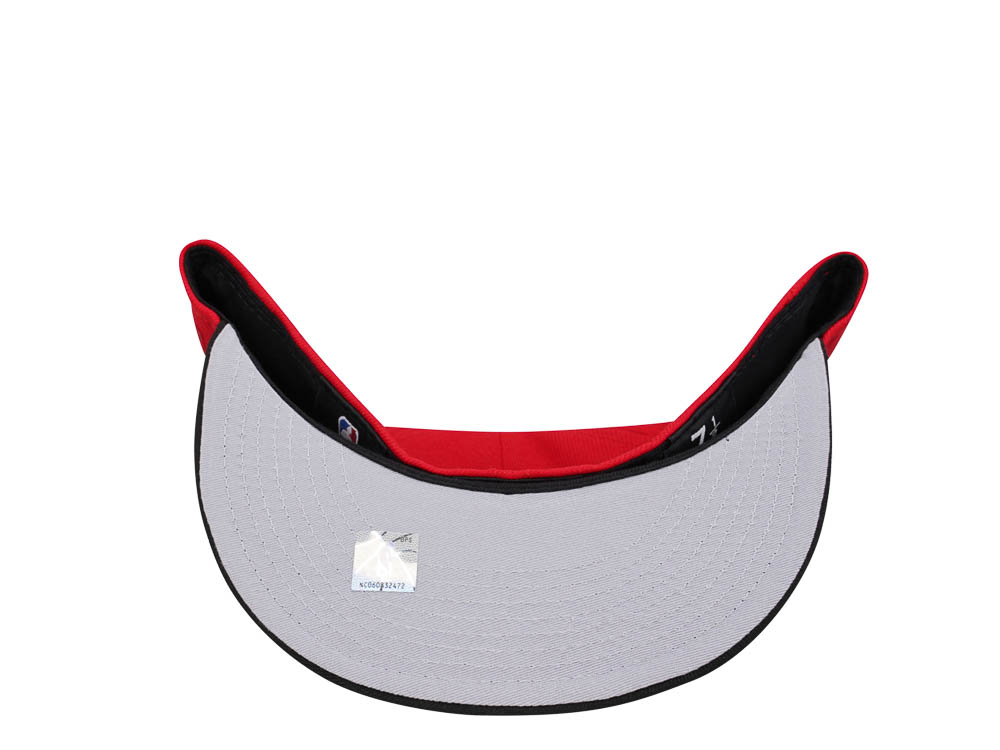 New Era Atlanta Hawks Chrome Black Red Two Tone Edition 59Fifty Fitted Casquette