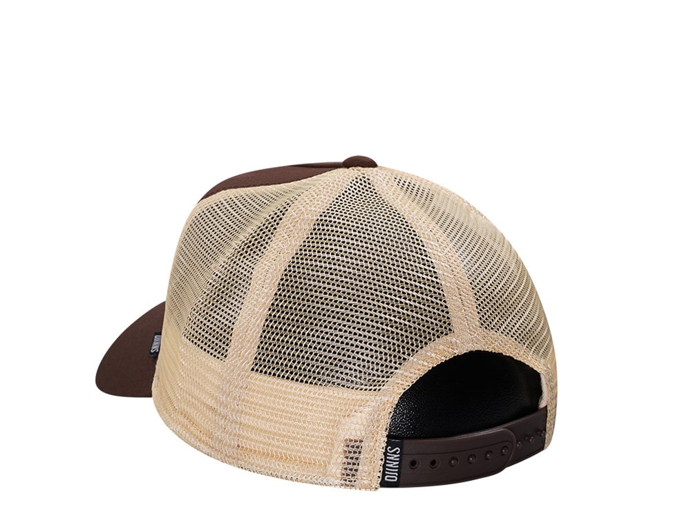 Djinns Lazy Sunday Coffee Club Brown Trucker Snapback Casquette