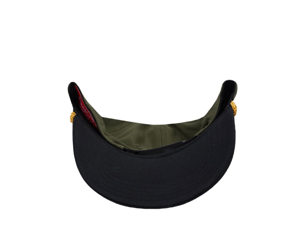 American Needle ACDC Roscoe Army Green Snapback Casquette