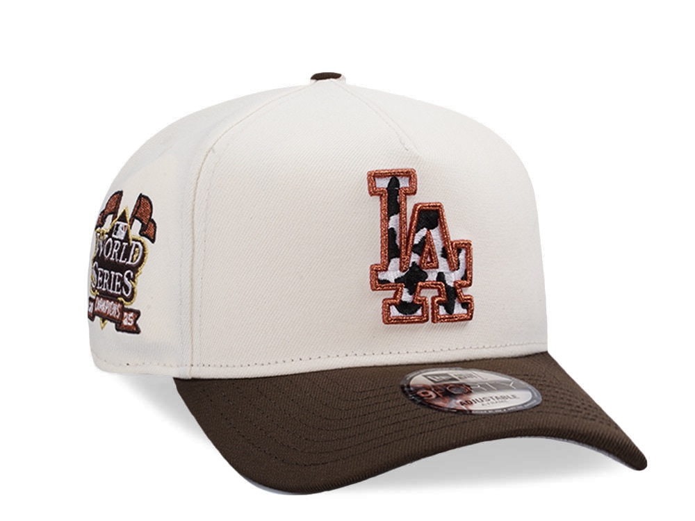 New Era Los Angeles Dodgers World Series Champions 2025 Chrome Two Tone Edition 9Forty A Frame Snapback Casquette