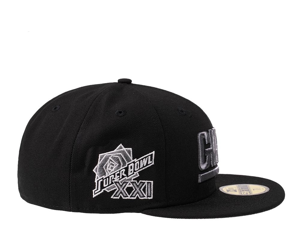 New Era New York Giants Super Bowl XXI Steel Black Edition 59Fifty Fitted Casquette