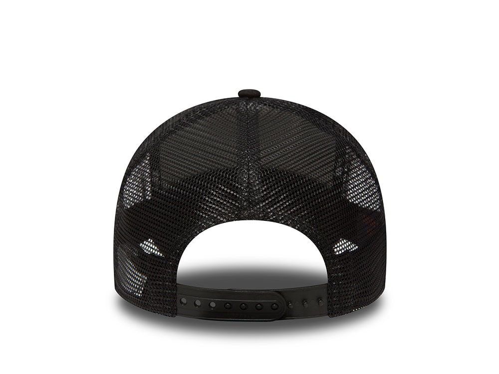 New Era New York Yankees All Black A Frame Trucker Snapback Casquette