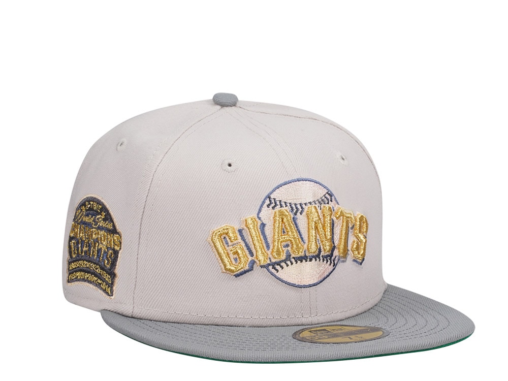 New Era San Francisco Giants 3-Time World Series Champions Stone Gold Two Tone Edition 59Fifty Fitted Casquette