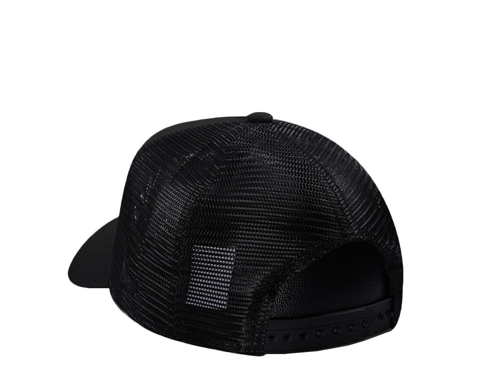 New Era Los Angeles Dodgers Black On Black Edition 9Forty A Frame Trucker Snapback Casquette