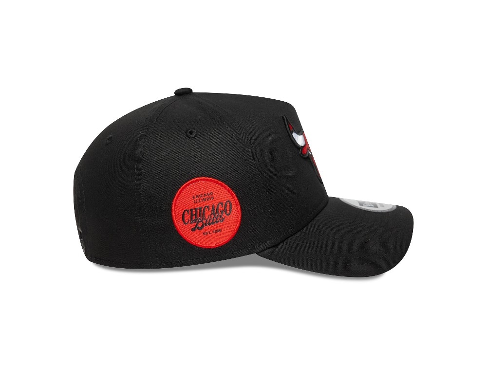 New Era Chicago Bulls Side Patch 9Forty A Frame Snapback Casquette