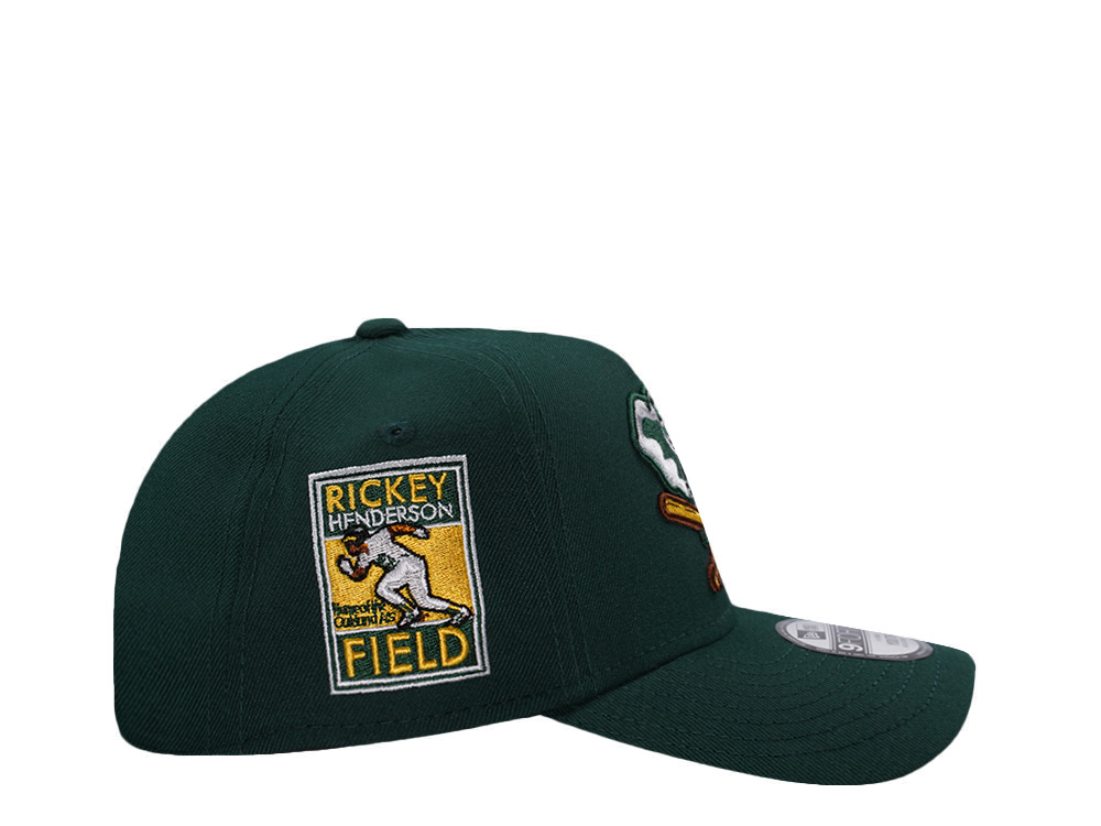 New Era Oakland Athletics Rickey Henderson Field Dark Green Prime Edition Kids 9Forty A Frame Snapback Casquette