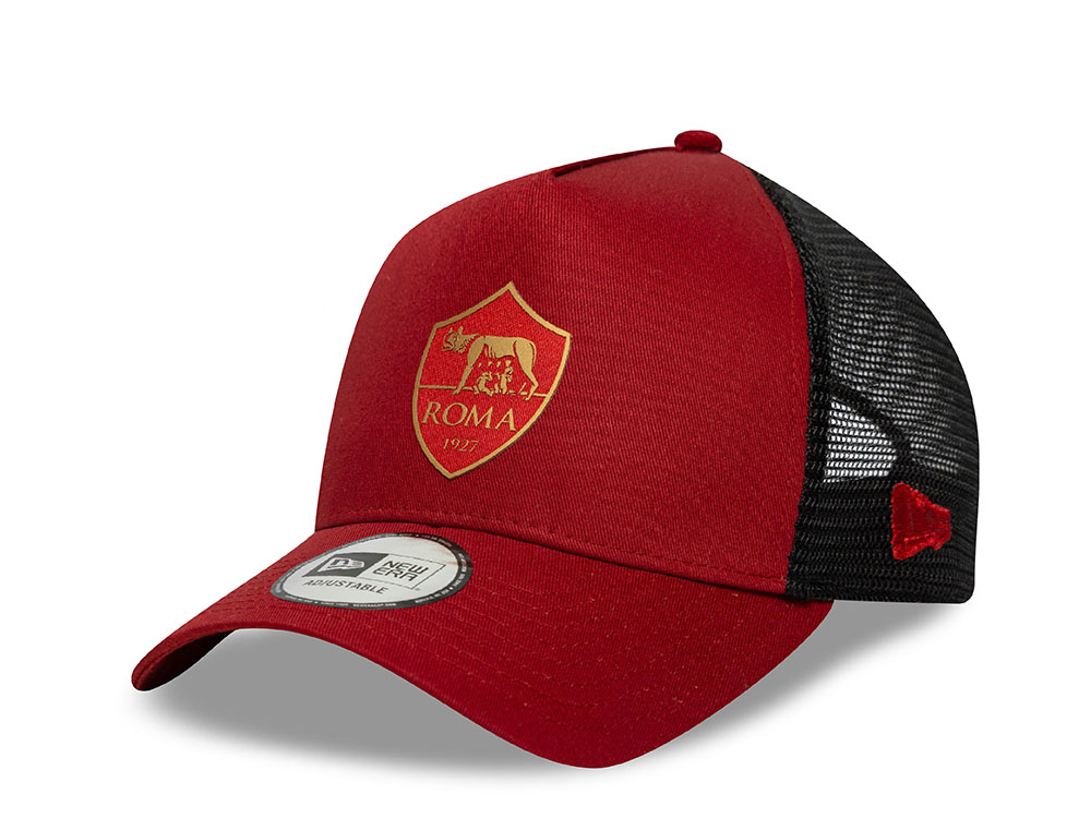 New Era AS Roma Tonal Maroon Edition 9Forty A Frame Trucker Snapback Casquette