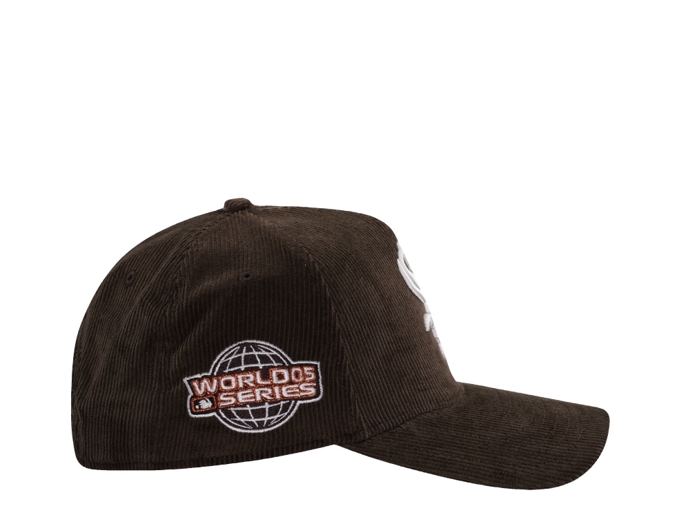 New Era Chicago White Sox World Series 2005 Walnut Corduroy Prime Edition 9Forty A Frame Snapback Casquette