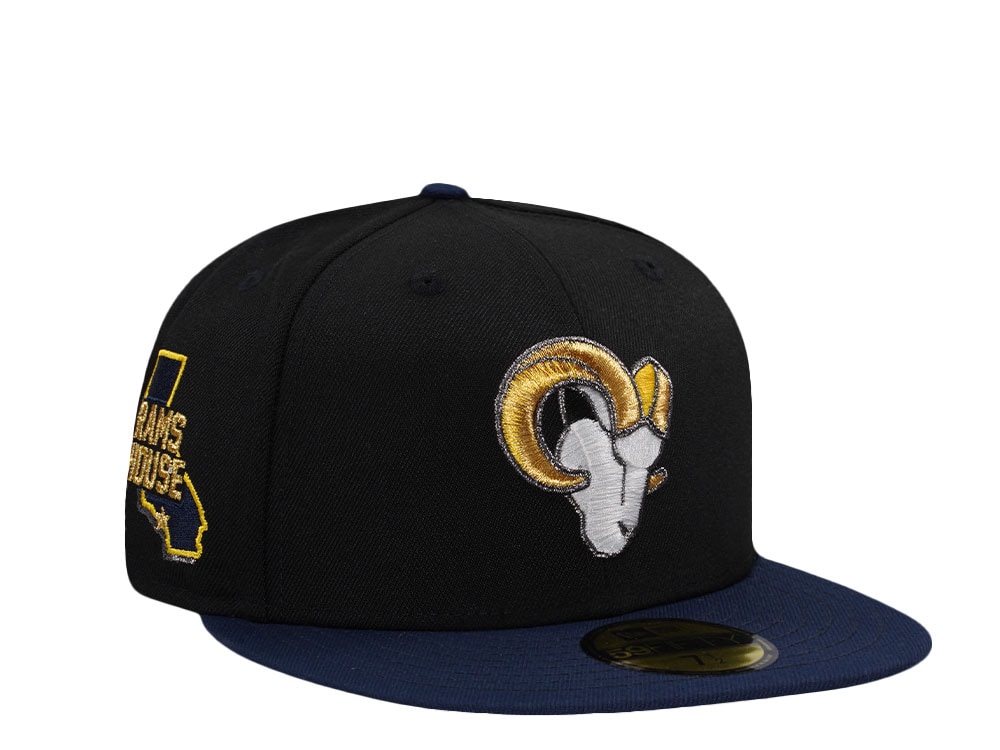 New Era Los Angeles Rams House Black Two Tone Edition 59Fifty Fitted Casquette