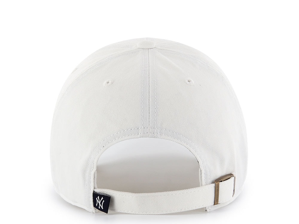 47 Brand New York Yankees White Clean Up Strapback Casquette