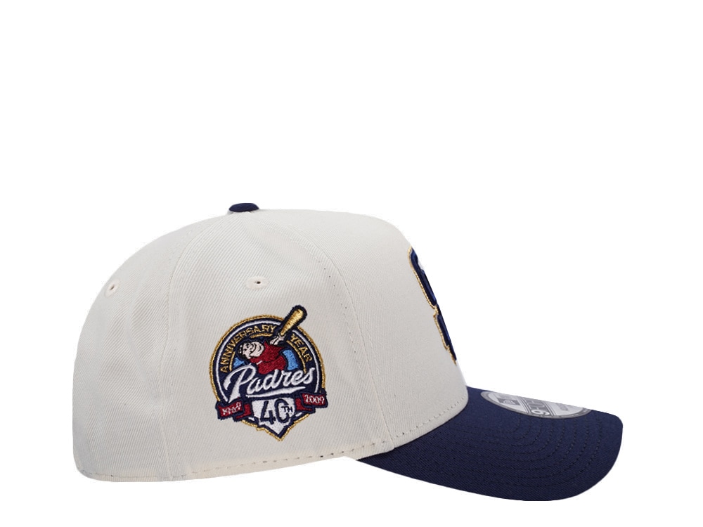 New Era San Diego Padres 40th Anniversary Chrome Two Tone Edition 9Forty A Frame Snapback Casquette