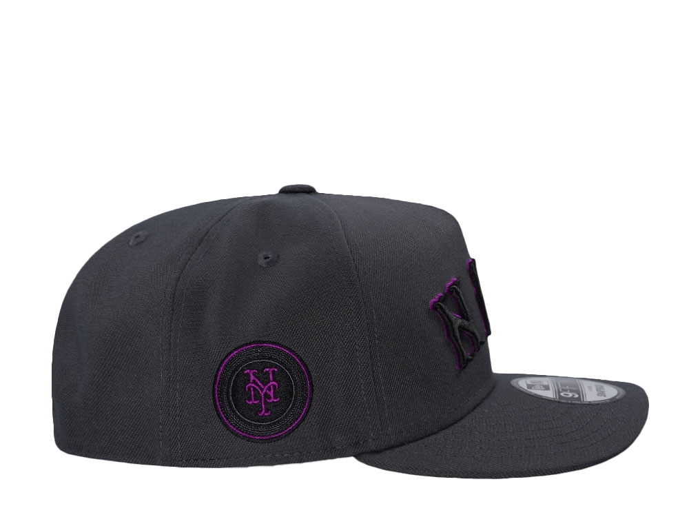 New Era New York Mets City Connect Dark Graphite Prime Edition 9Fifty A Frame Snapback Casquette