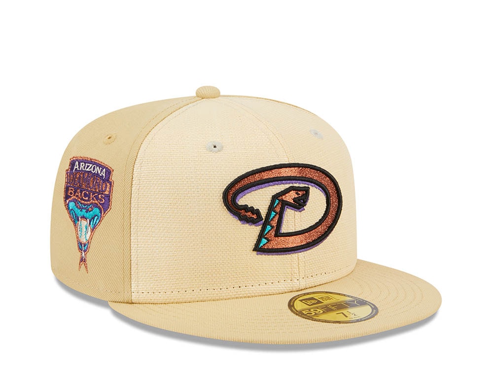 New Era Arizona Diamondbacks Raffia Front Vegas Gold Edition 59Fifty Fitted Casquette