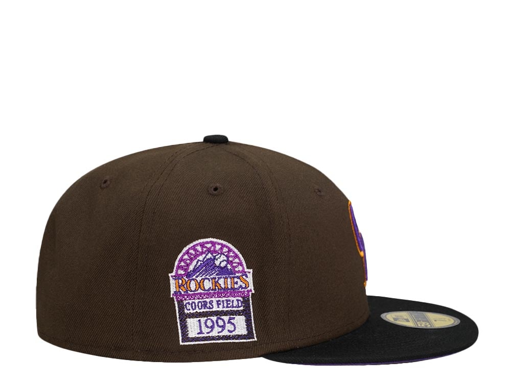 New Era Colorado Rockies Coors Field 1995 Chocolate Two Tone Prime Edition 59Fifty Fitted Casquette