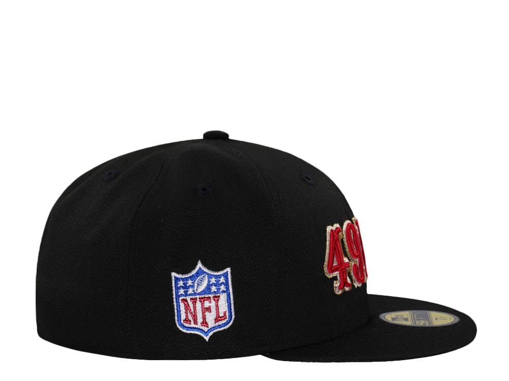 New Era San Francisco 49ers Black Throwback Prime Edition 59Fifty Fitted Casquette