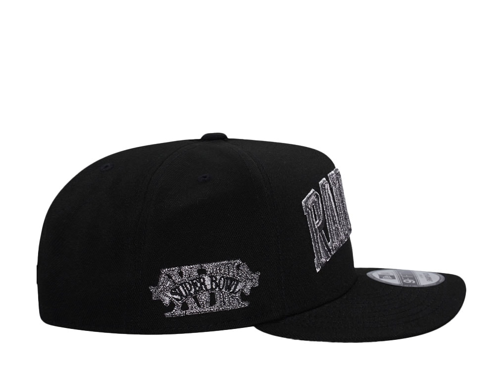 New Era Las Vegas Raiders Super Bowl XVIII Black Metallic Prime Edition 9Fifty A Frame Snapback Casquette