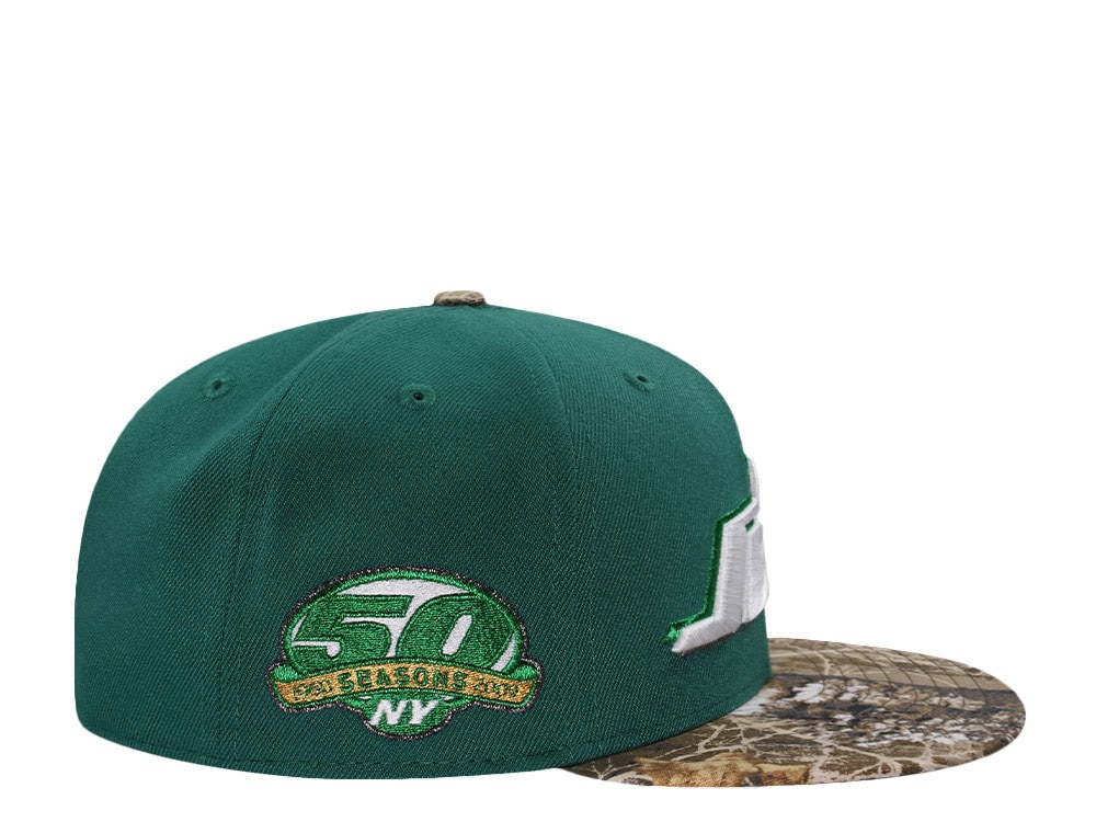 New Era New York Jets 50 Seasons Realtree Two Tone Edition 59Fifty Fitted Casquette