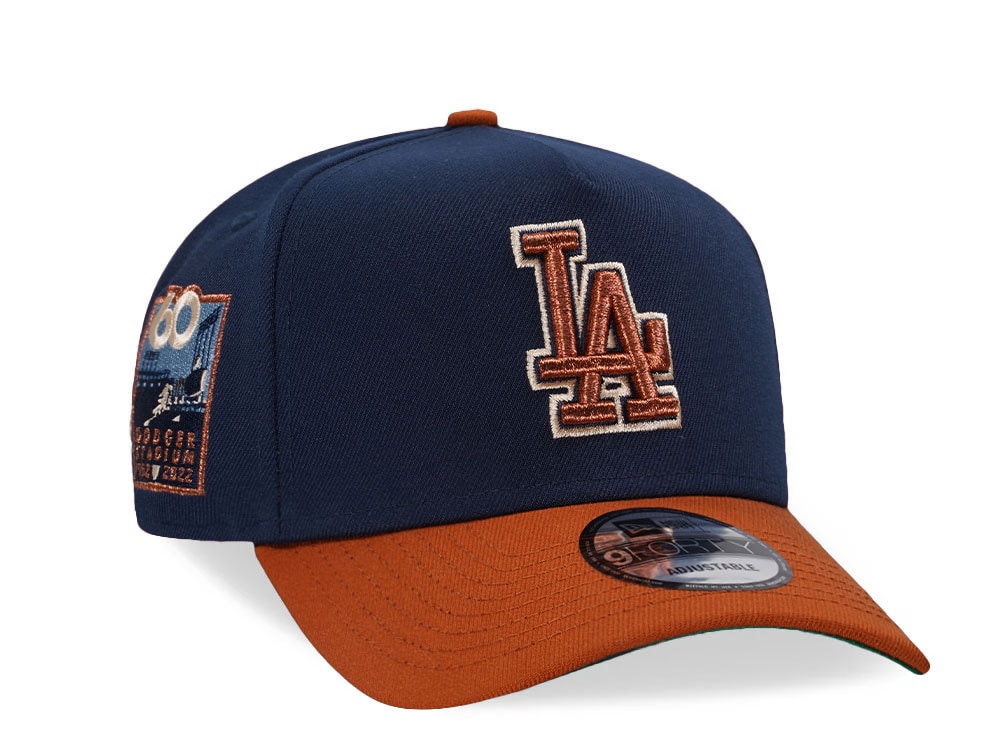 New Era Los Angeles Dodgers 60th Anniversary Copper Two Tone 9Forty A Frame Snapback Casquette