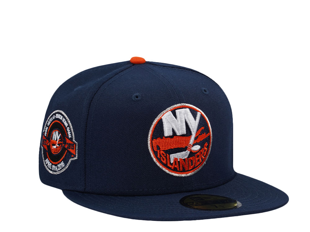 New Era New York Islanders Final Regular Season Home Game Navy Two Tone Edition 59Fifty Fitted Casquette